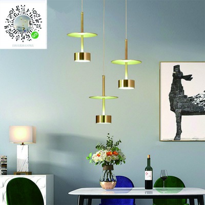 輕奢創意北歐吊燈單頭ins小設計師 新款個性餐廳燈吧臺床頭甜品店