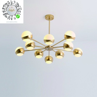 現代個性創意家用客廳臥室魔豆球吊燈北歐風格餐廳吧臺玻璃球燈具