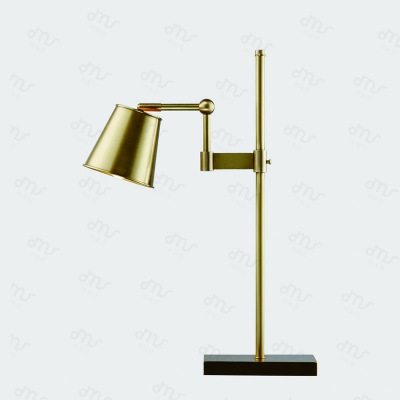 美式設(shè)計(jì)師現(xiàn)代簡約創(chuàng)意客廳書房臥室床頭燈個(gè)性黃銅金屬書桌臺燈