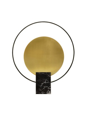 鐵藝電鍍大理石底座臺燈