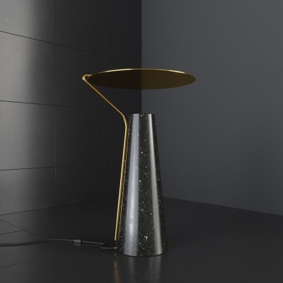 黑色個性大理石裝飾臺燈