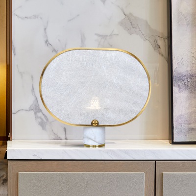 羊皮個性大理石裝飾臺燈